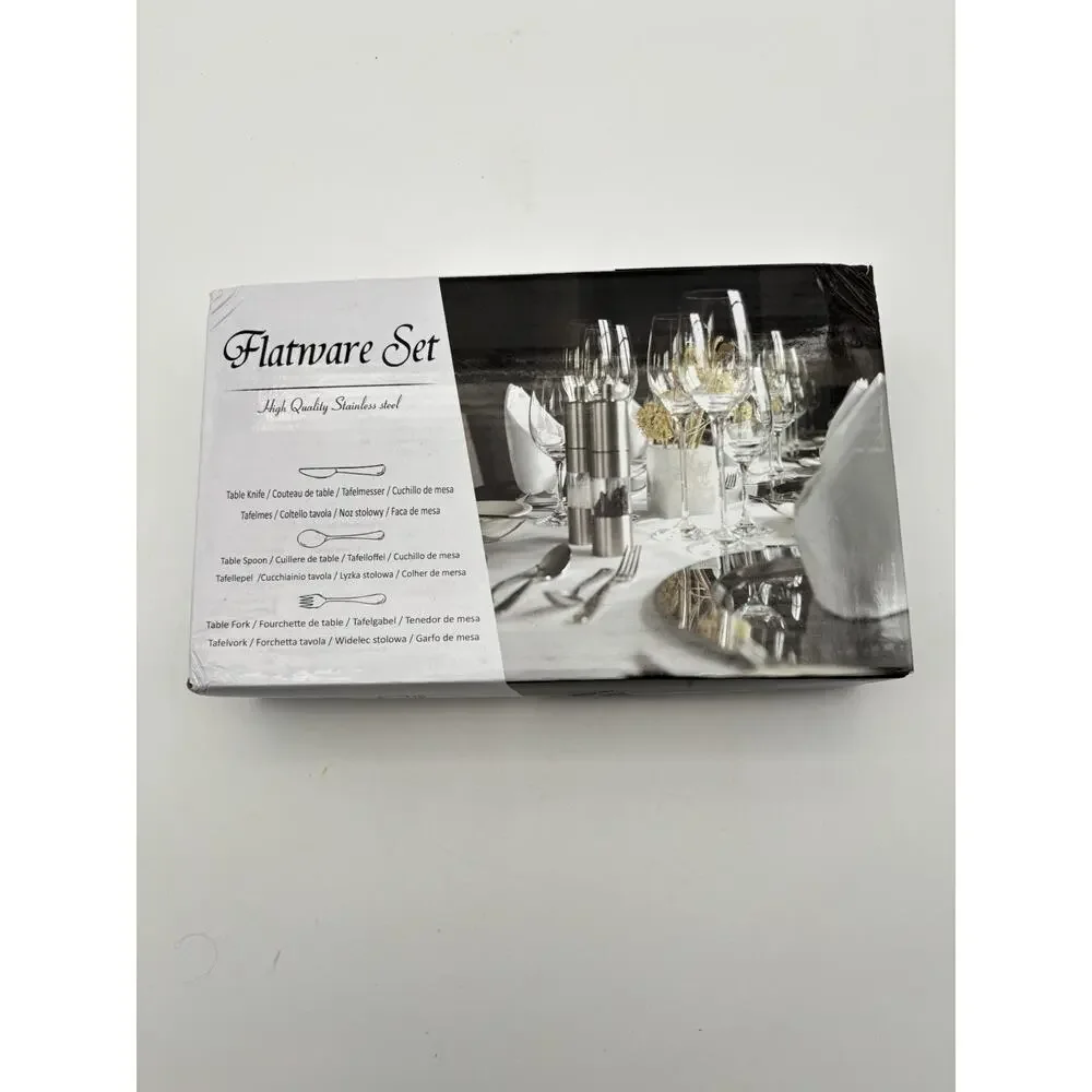 Flatwear Set High Quality Stainless Steel Knives, Spoons & Forks 48 pc set New